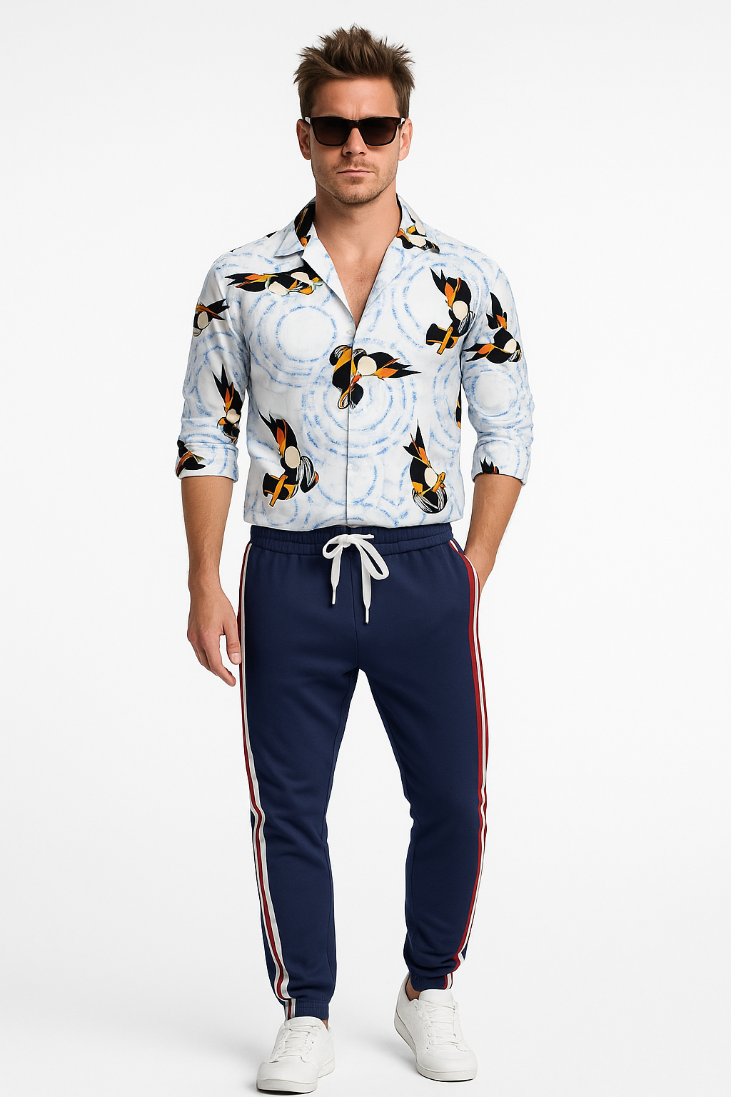 Tyler Durden Track Pants – Retro Striped Joggers | Fight Club Inspired