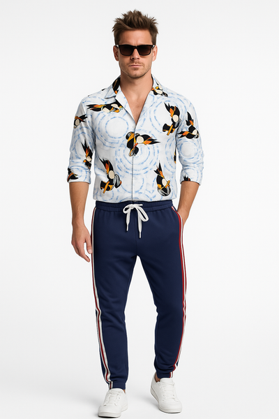 Tyler Durden Track Pants – Retro Striped Joggers | Fight Club Inspired