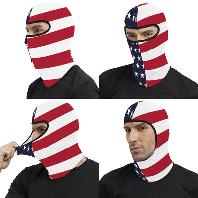 USA American Flag Balaclava Face Mask – Stars & Stripes Full Head Cover