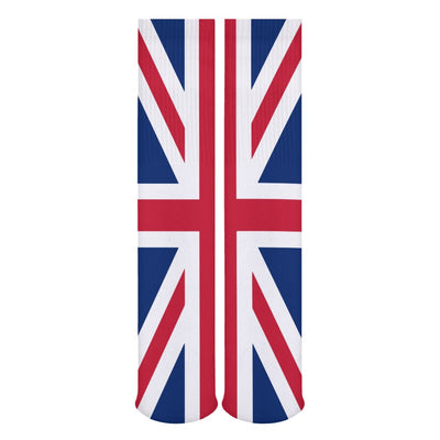 🇬🇧 Union Jack British Flag Crew Socks – 5 Pairs (One Size)