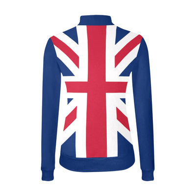 Union Jack British Flag Mock Neck Sweater