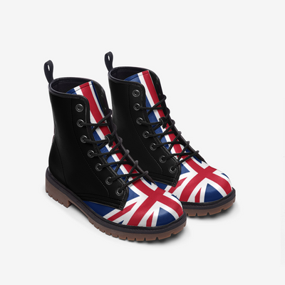 Union Jack British Flag Premium Vegan Leather Lightweight boot