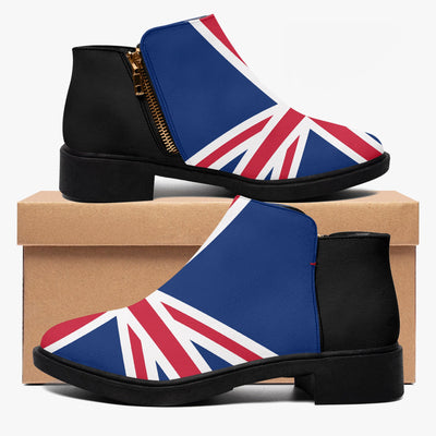 Union Jack Jack British flag Zipper Dress Boots