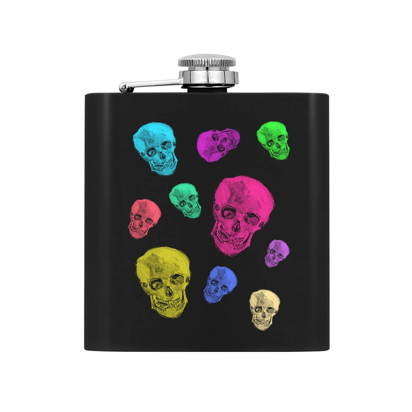 Van Gogh Skull Pop Remix Hip Flask 7oz Gift Box