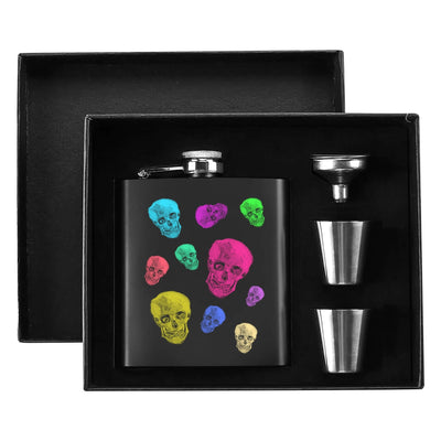 Van Gogh Skull Pop Remix Hip Flask 7oz Gift Box