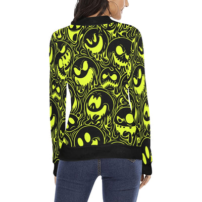 Wicked Smileys Acid House Mock Neck Sweater