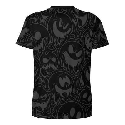 Wicked Smileys Acid house Pattern T-Shirt Icy Silk