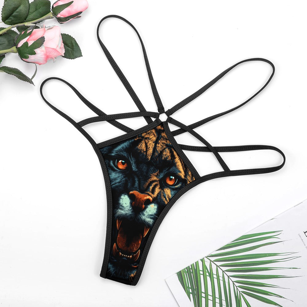 Wild Cougar Strappy T-back Thong