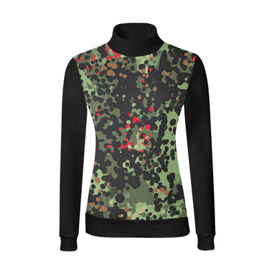 Women's All Over Print Mock Neck Sweater (H43)