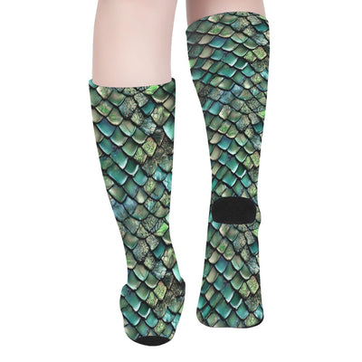 Mythical Dragon Skin Pattern | Fantasy Wear Long Socks