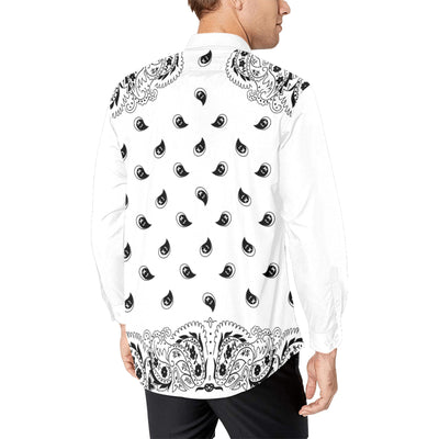 Bandana Pattern Elegant Long Sleeve Shirt