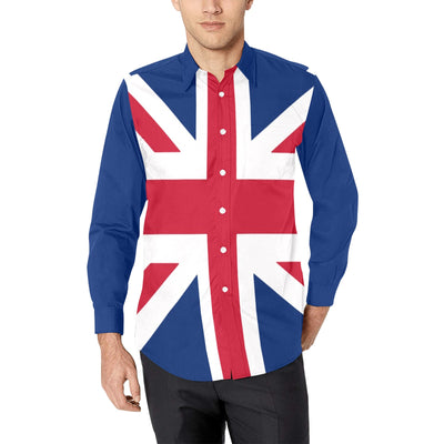 Union Jack British Flag Elegant Long Sleeve Punk Rock Shirt