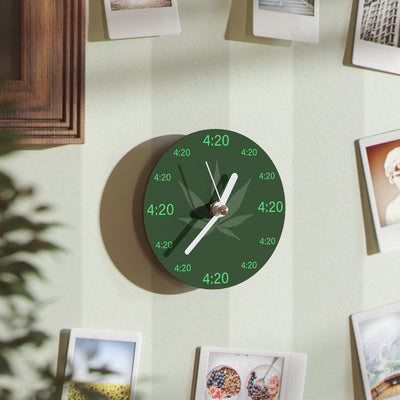 4:20 Clock - Code Green | Tiny Wall Clock