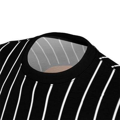 Baseball Furies - The Warriors | Badass Striped AOP T-shirt All Black