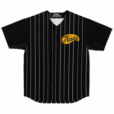 Baseball Furies -The Warriors | Striped Baseball Jersey Dress All Black