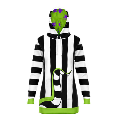 Beetlejuce & Sandworm Street Style | Horror Freak Long Hoodie Dress