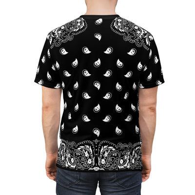 Black Bandana Pattern | Fashion T-shirt