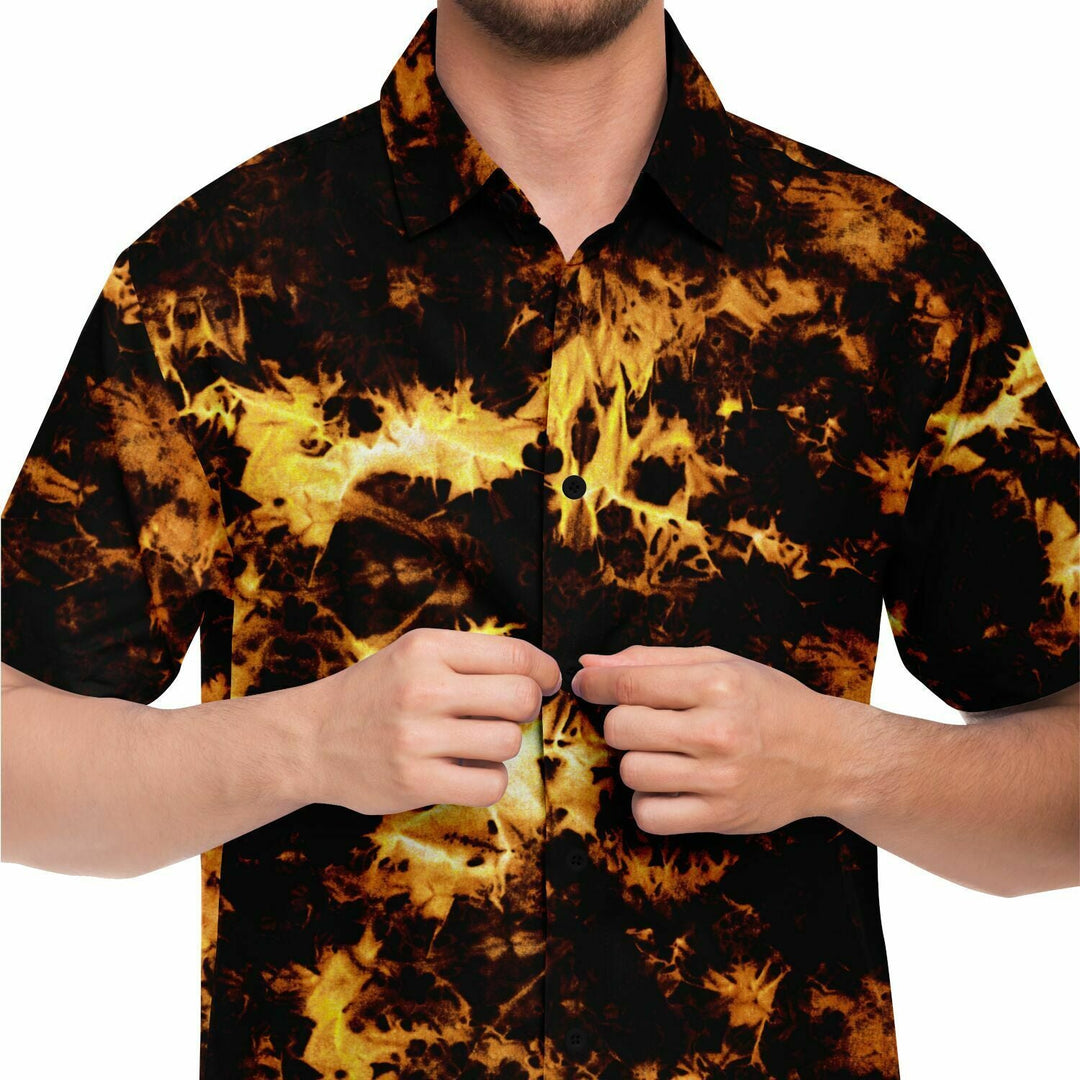 Black & Gold Tie-Dye Effect