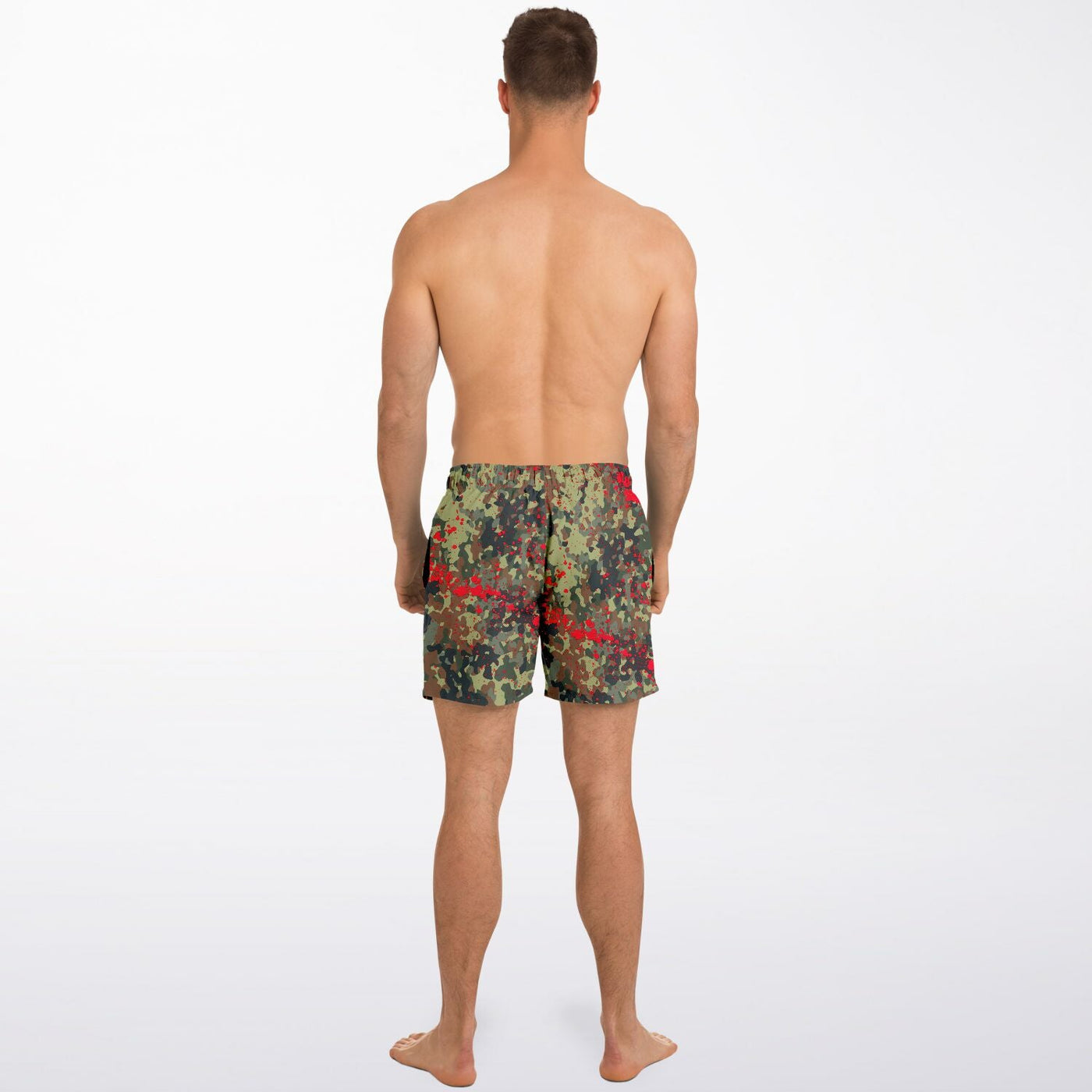 Bloody Camouflage Splatter Pattern V2 | Punk Hoodie Swim Shorts
