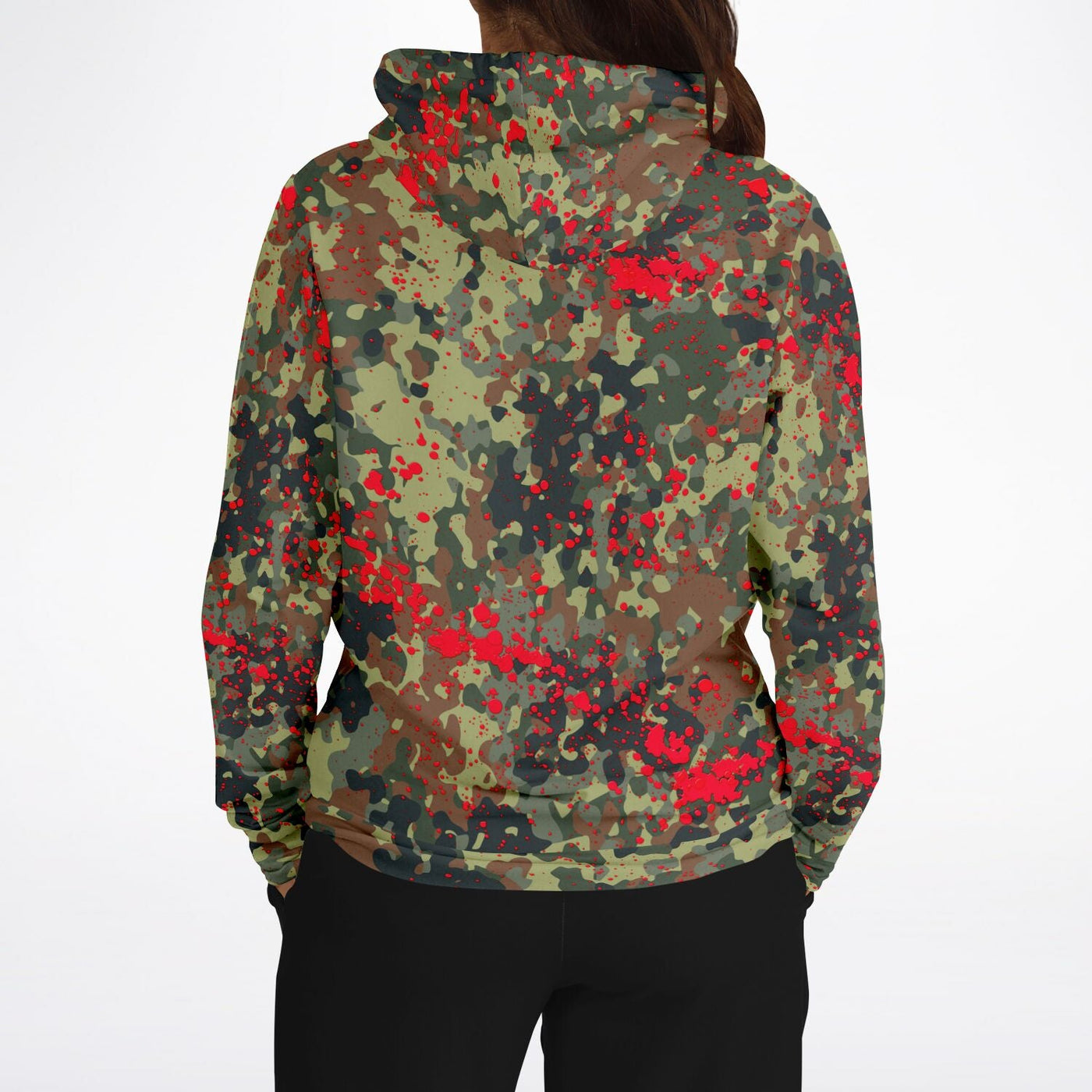 Bloody Camouflage Splatter Pattern V2 | Punk Unisex Hoodie
