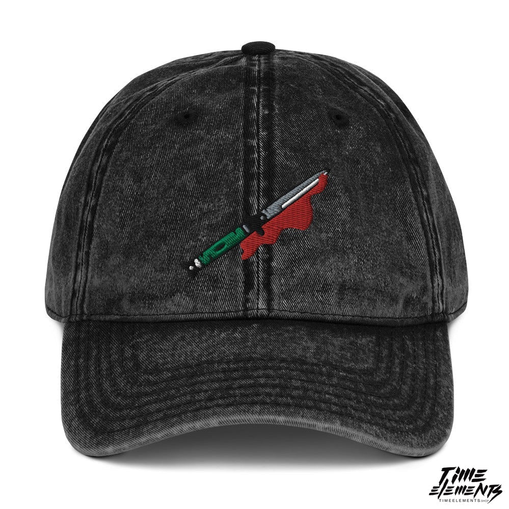 Bloody switchblade knife | Funky Badass Dad Hat