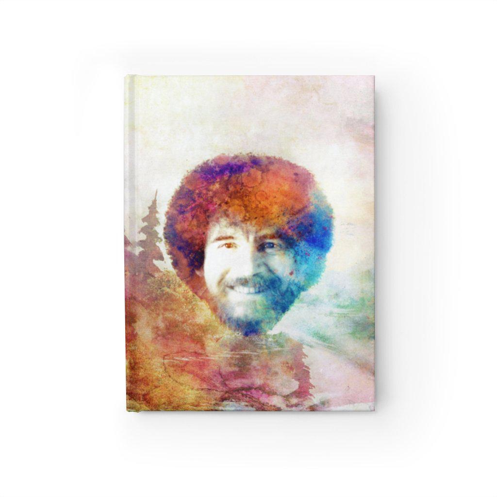 Bob Ross Tribute Art | Hardcover Blank Journal