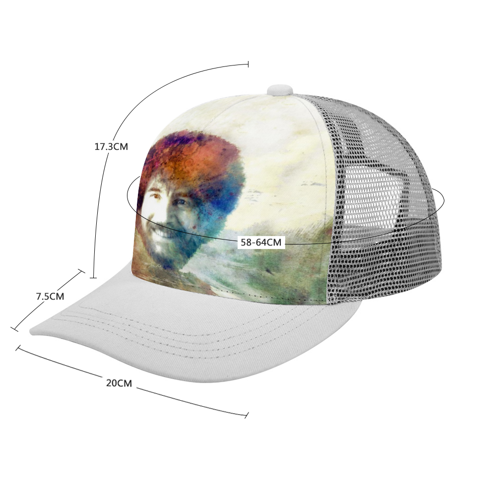 Bob ross online trucker hat