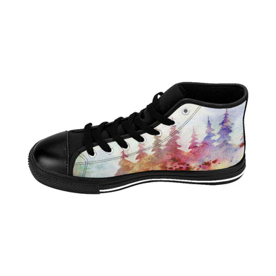 Bob Ross Tribute Shoes | High-top canvas Sneakers (Men's Sizes)