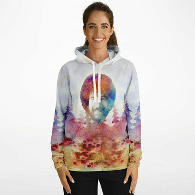 Bob Ross Watercolour Tribute Hoodie | Painter's Dream Fashion Hoodie