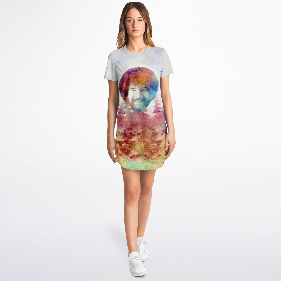 ross t shirt dress Bob Ross Watercolour Tribute