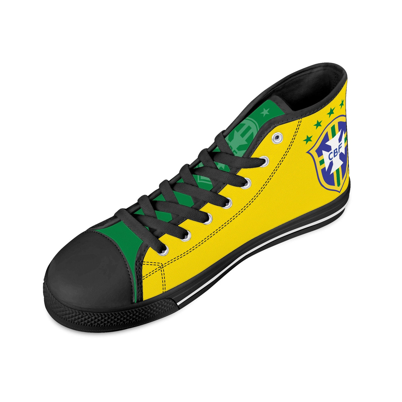 Brazil National Soccer Team Shoes | High Top Canvas Sneakers
