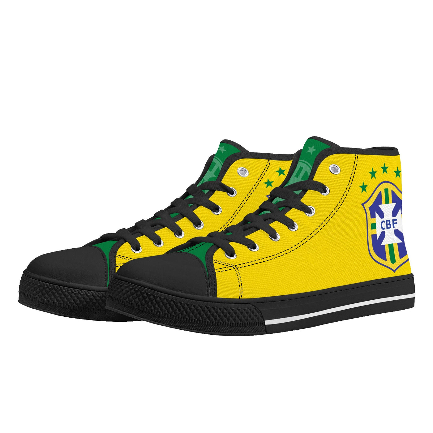 Brazil National Soccer Team Shoes High Top Canvas Sneakers brazil-national-soccer-team-shoes-high-top-canvas-sneakers