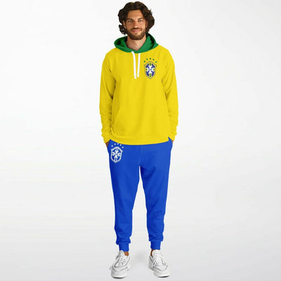 Brazil National Team | Retro Soccer Hoodie And Joggers Set