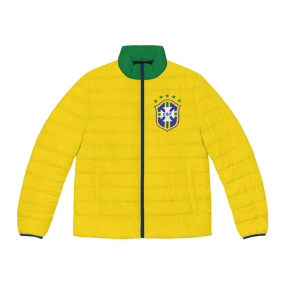 Brazil National Team | Retro Soccer Puffer Jacket