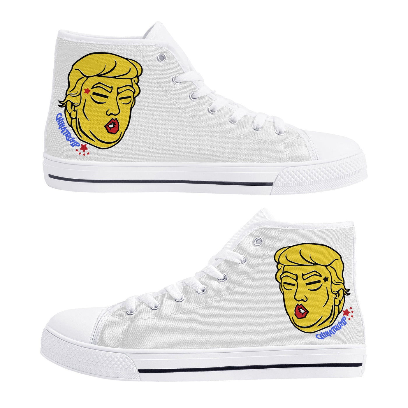 ChinaTrump - Trump Meme | High Top Canvas Sneakers