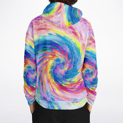 Digital Tie Dye - Psychedelic Spiral | Modern Hippie Hoodie