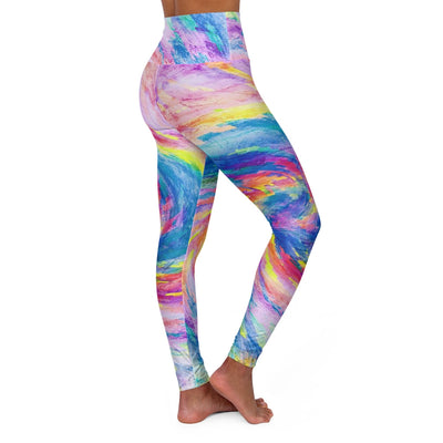 Digital Tie Dye - Psychedelic Spiral | Modern Hippie Yoga Leggings