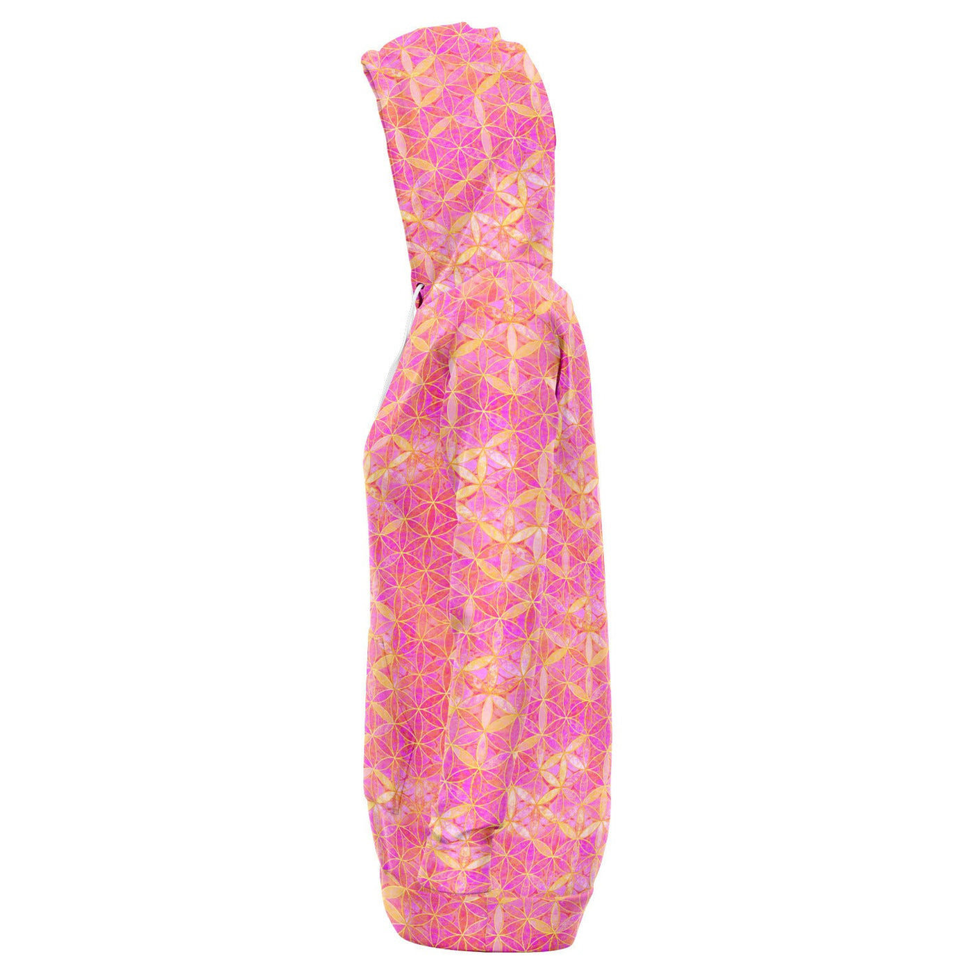 Flower of Life Bright Pink | Sacred Geometry Long Hoodie Dress