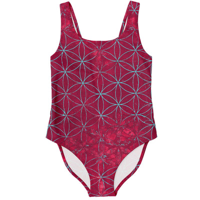 Flower of Life Bright Raspberry | Full Body Swimsuit
