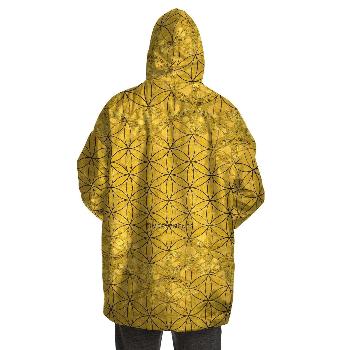 Flower of Life Deep Gold | Sacred Geometry Snug Hoodie Coat