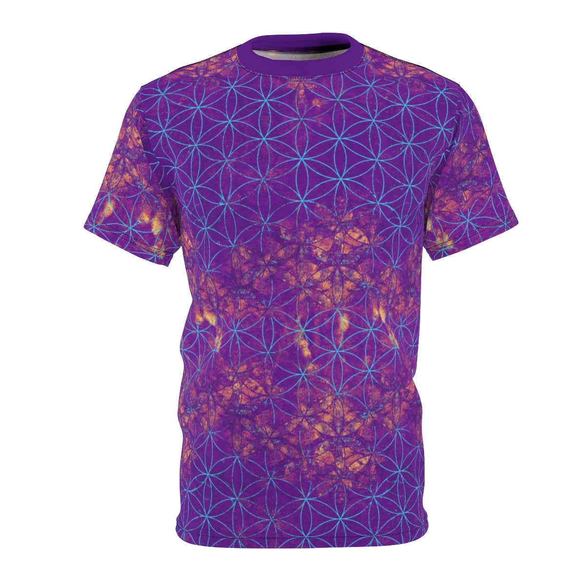 Flower of Life Hot Purple | Sacred Geometry Unisex T-Shirt