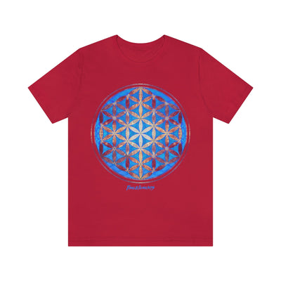 Flower of Life Magenta Blue | Sacred Geometry T-shirt