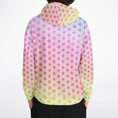 Flower of Life Rainbow Pattern | Sacred Geometry Unisex Hoodie