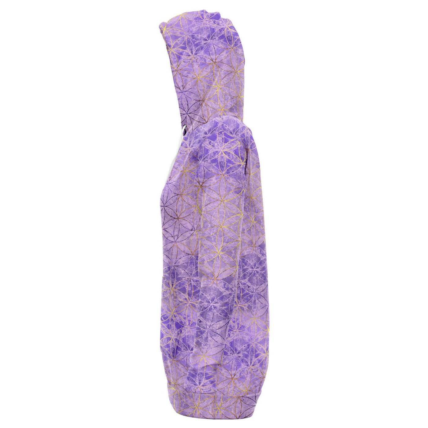 Flower of Life Violet Gold | Sacred Geometry Long Hoodie Dress
