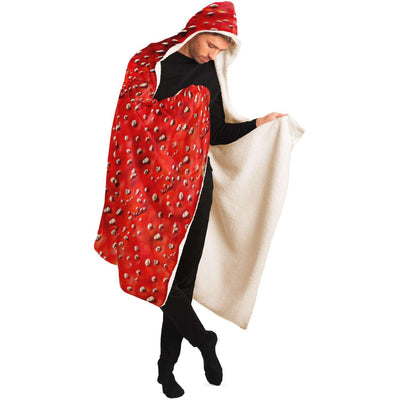 Fly Agaric all-over | Hippie Raver Hooded Blanket
