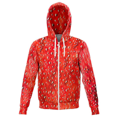 Fly Agaric all-over | Hippie Raver Zip Hoodie