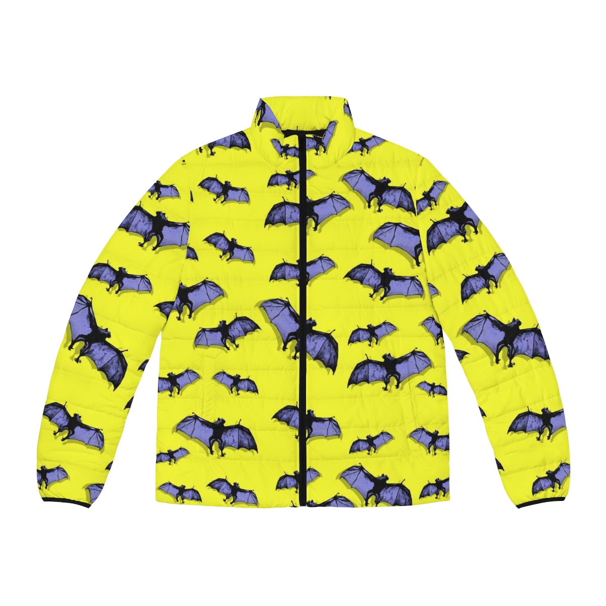 Flying Bats - Van Gogh Tribute | Art Freak Pop Puffer Jacket