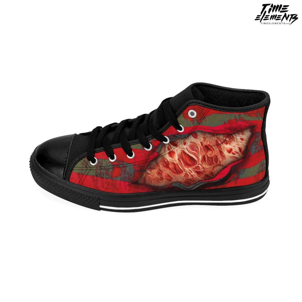Freddy Krueger High Top Canvas Sneakers w/ Skin Burns