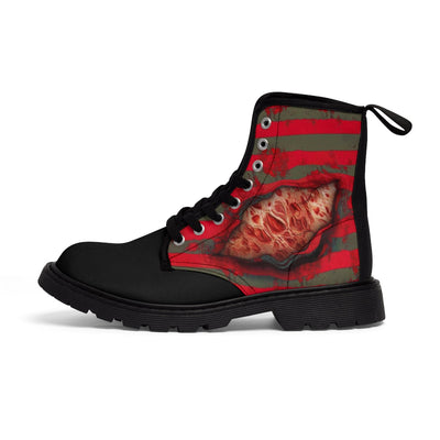 Freddy's burns - Krueger boots | Halloween Freak Canvas Boots (Women's sizes)