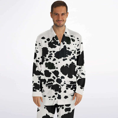 Funky Cowhide Pattern | Men's Satin Pajamas